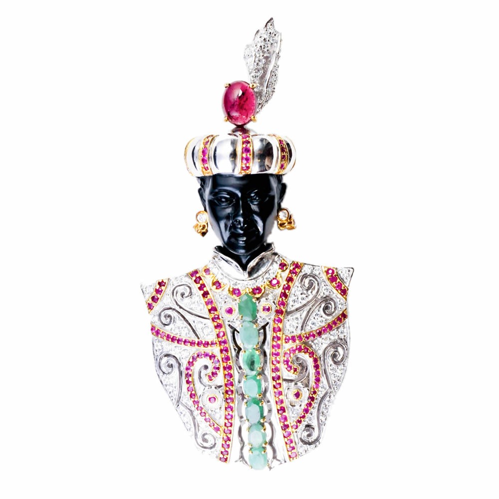 Classic Blackamoor Brooch main image 1